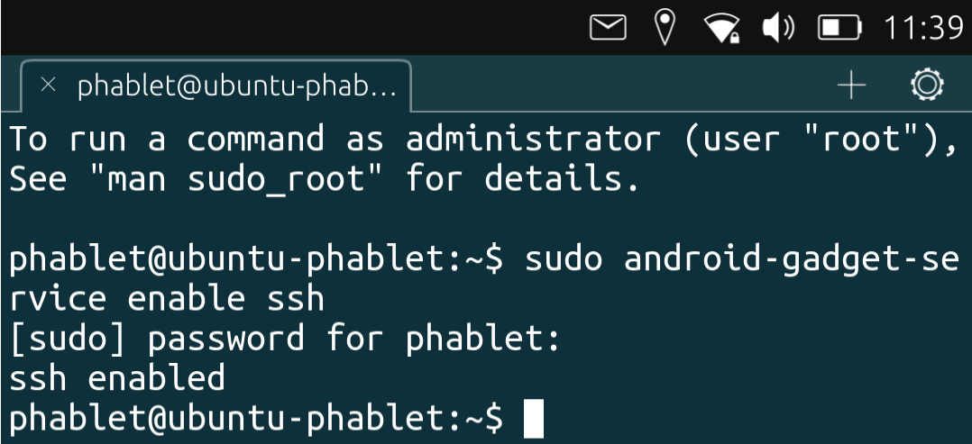 “access ubuntutouch via ssh”